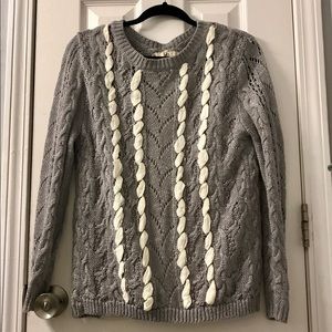Ya Los Angeles Split Back Sweater Sz M